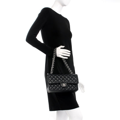 Chanel Caviar Quilted Medium Double Flap Black 2 of 8