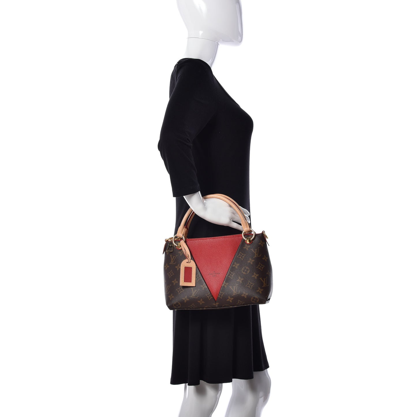 Monogram V Tote BB Cherry