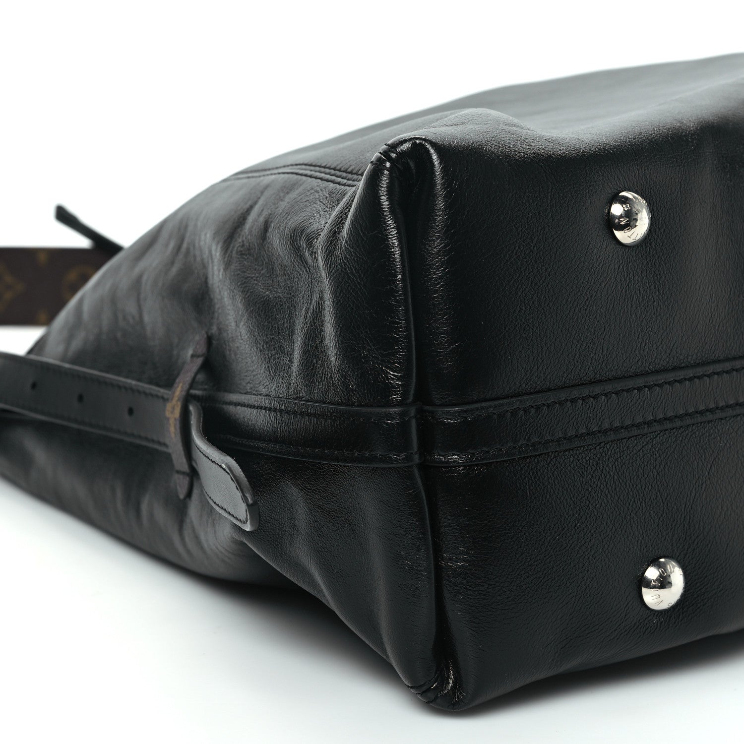 Louis Vuitton Lambskin CarryAll Vibe MM Black 9 of 10