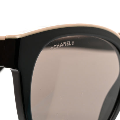 Chanel Acetate CC Butterfly Sunglasses 5414 Black Beige 7 of 8