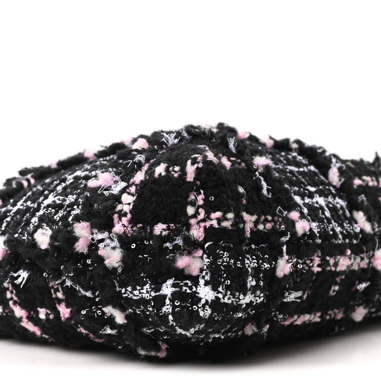 Chanel Tweed Patchwork Quilted Small Chanel 22 Black Pink White 10 of 11