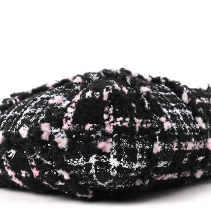 Chanel Tweed Patchwork Quilted Small Chanel 22 Black Pink White 10 of 11