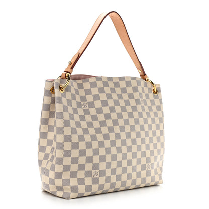 Louis Vuitton Damier Azur Graceful PM Rose Ballerine 3 of 10