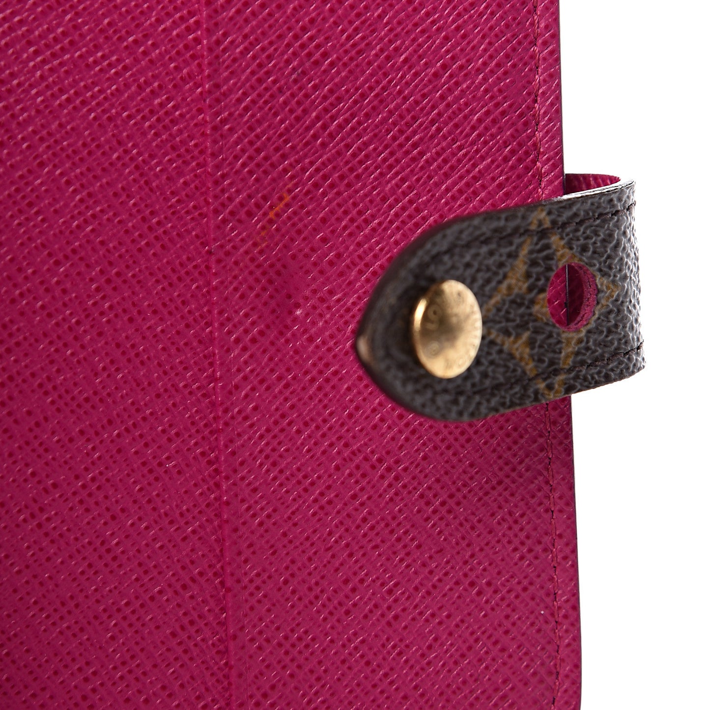 Monogram Perforated Compact Zipped Wallet Fuchsia