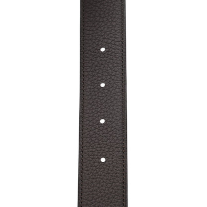 Hermes Box Togo 32mm H Belt 90 Black Chocolate 7 of 10
