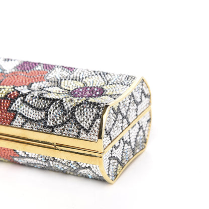 Judith Leiber Swarovski Crystal Minaudiere Clutch Multicolor 9 of 9