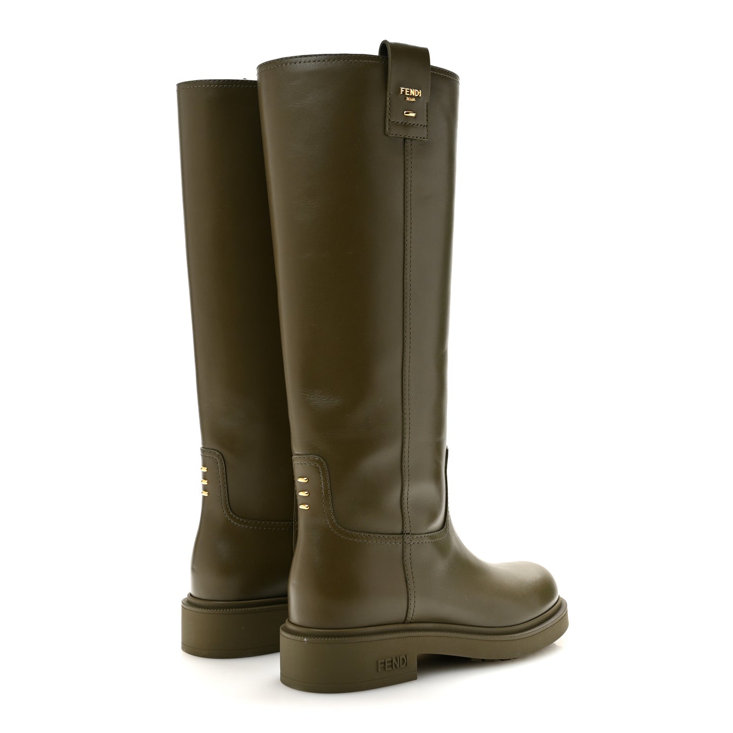 Calfskin Filo Boots 35.5 Green