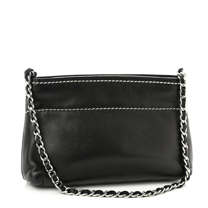 Chanel Lambskin Lax Pochette Black 3 of 10