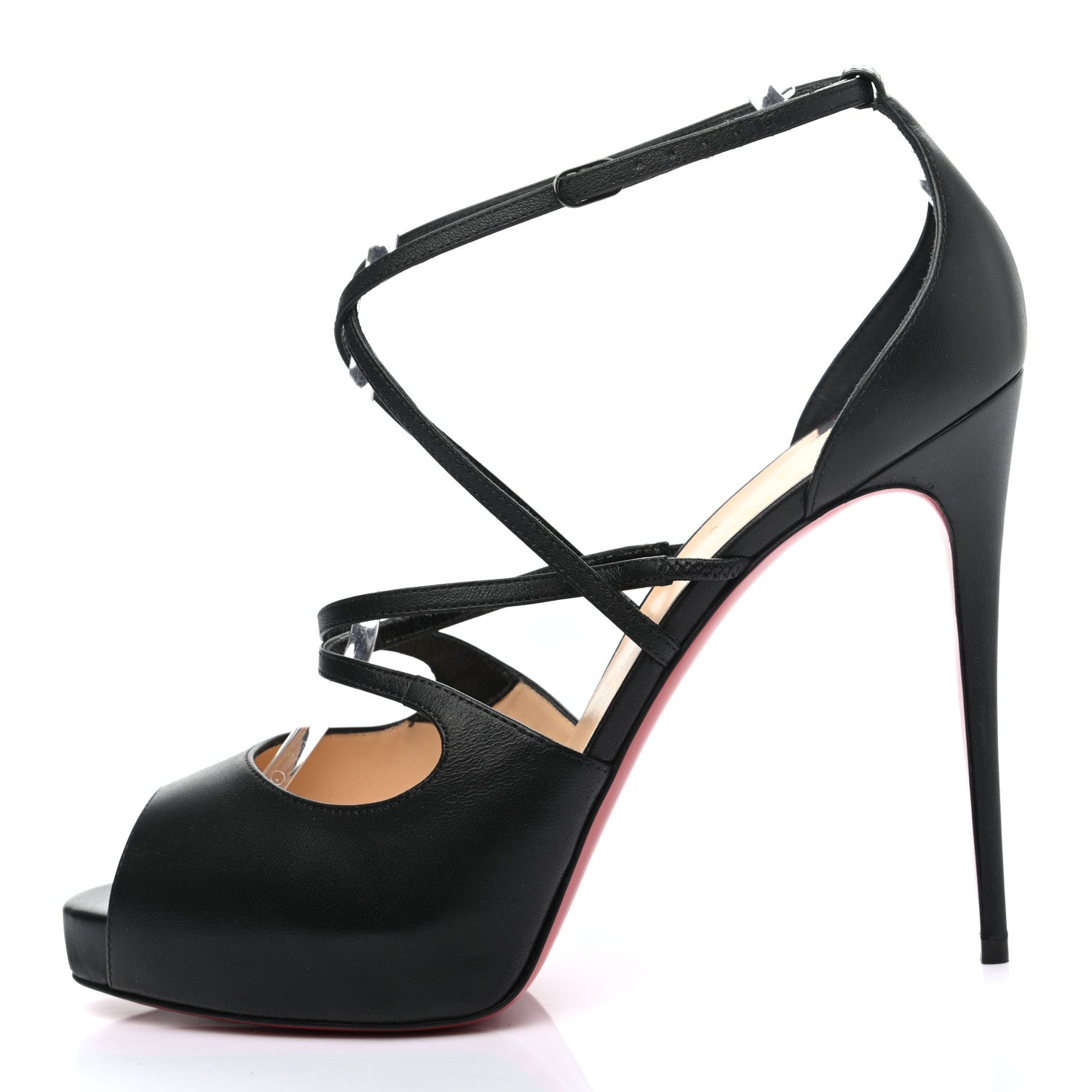 Christian Louboutin Nappa Holly Alta 120 Pumps 41 Black 1 of 8