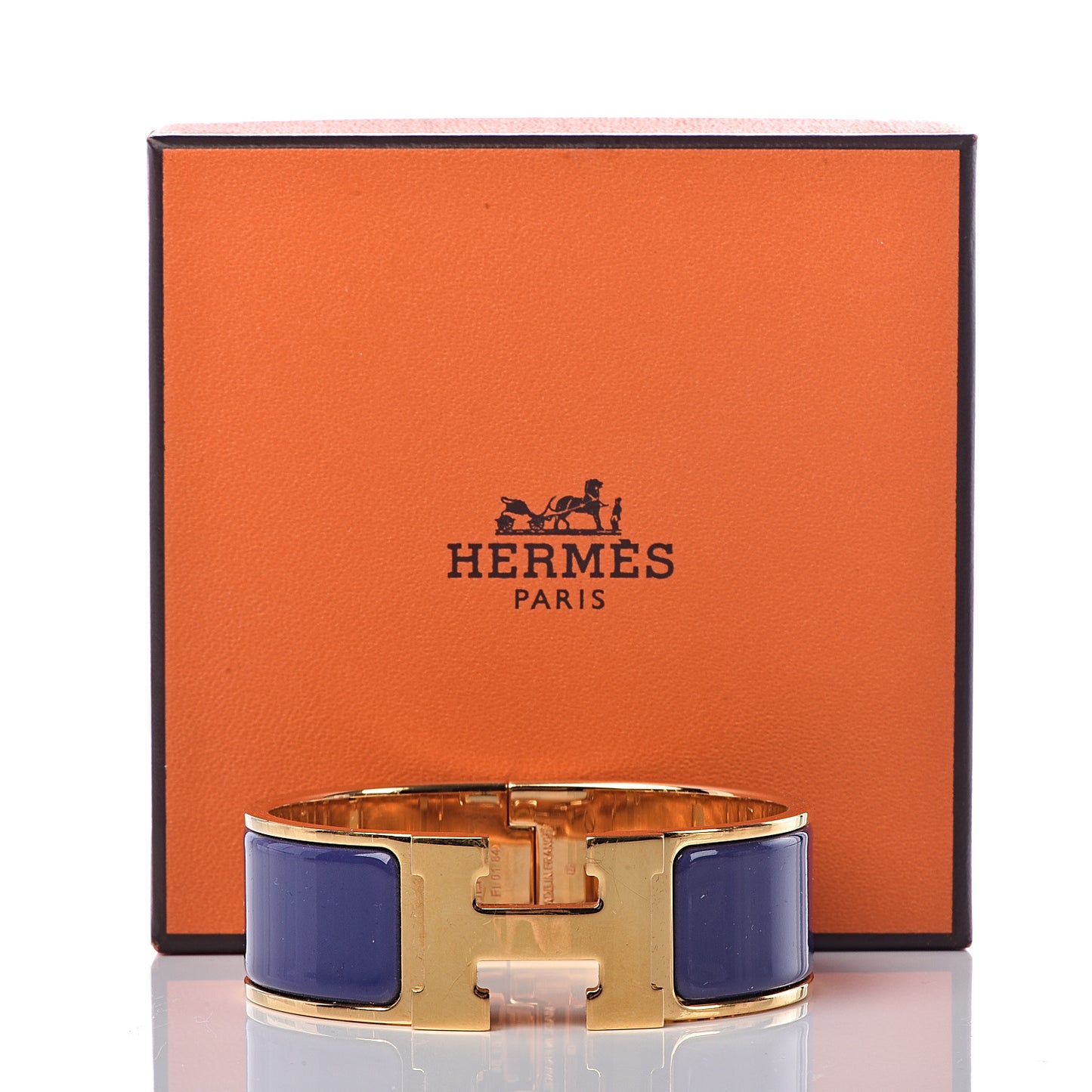Enamel Wide Clic Clac H Bracelet PM Violet