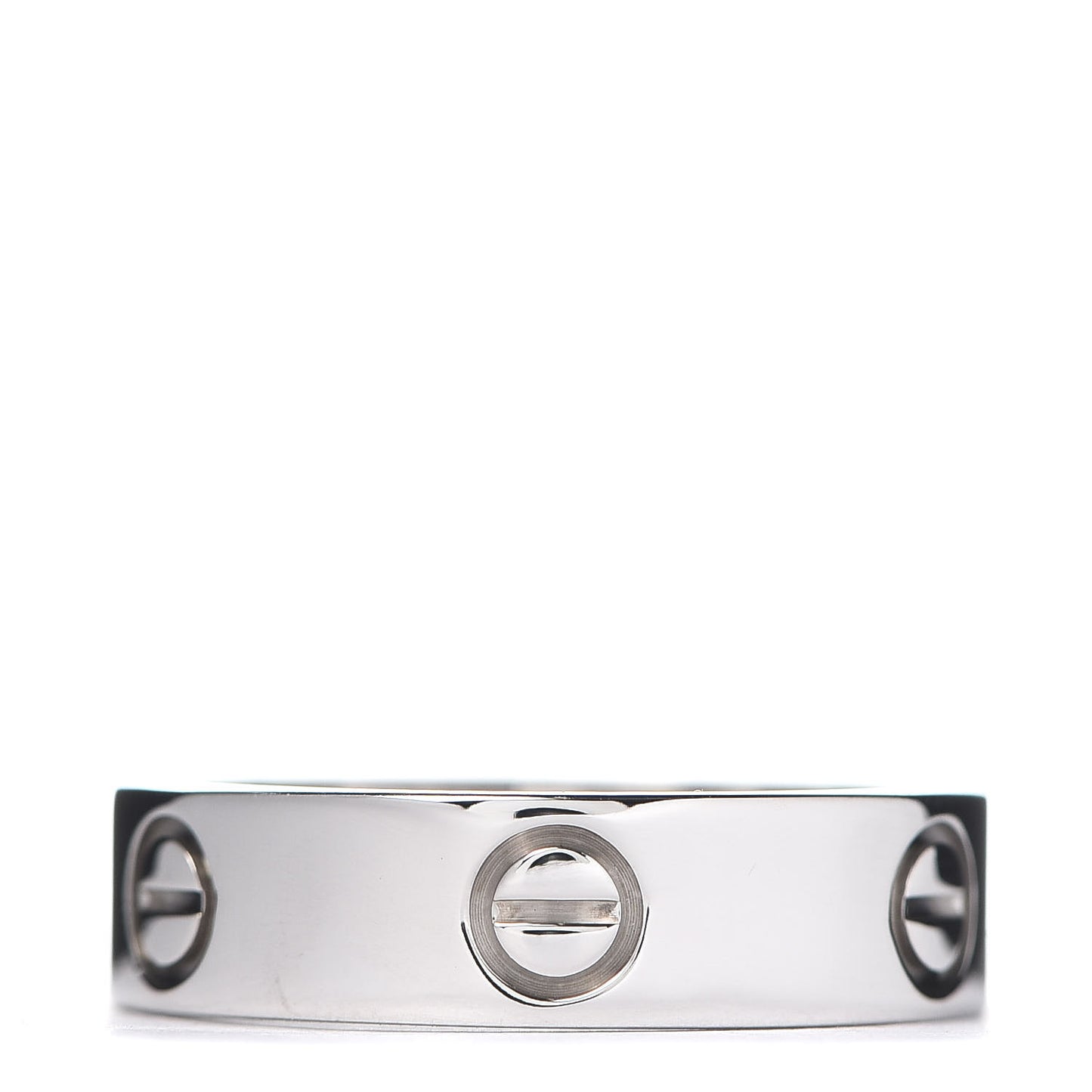 18K White Gold 5.5mm LOVE Ring 57 8