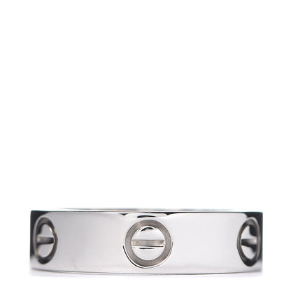 Cartier 18K White Gold 5.5mm LOVE Ring 57 8 1 of 4