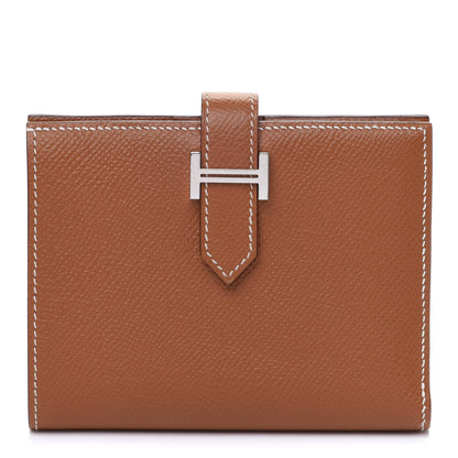 Hermes Epsom Bearn Compact Wallet Gold 1 of 9