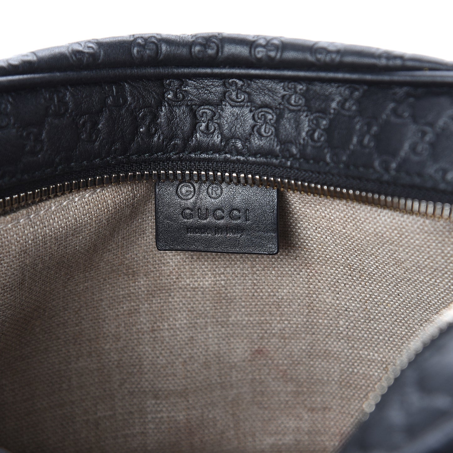 Microguccissima Mini Bree Messenger Bag Black