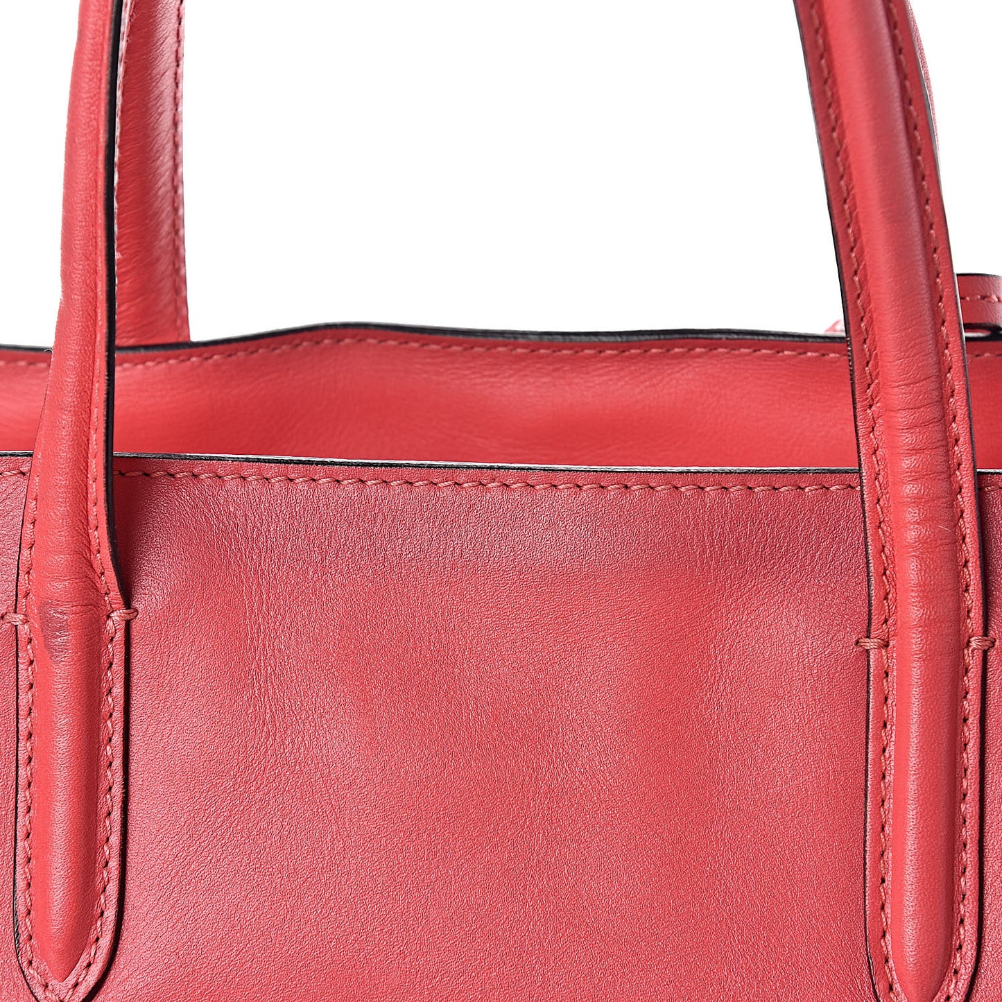 Calfskin Small Skull Padlock Zip Around Tote Pink