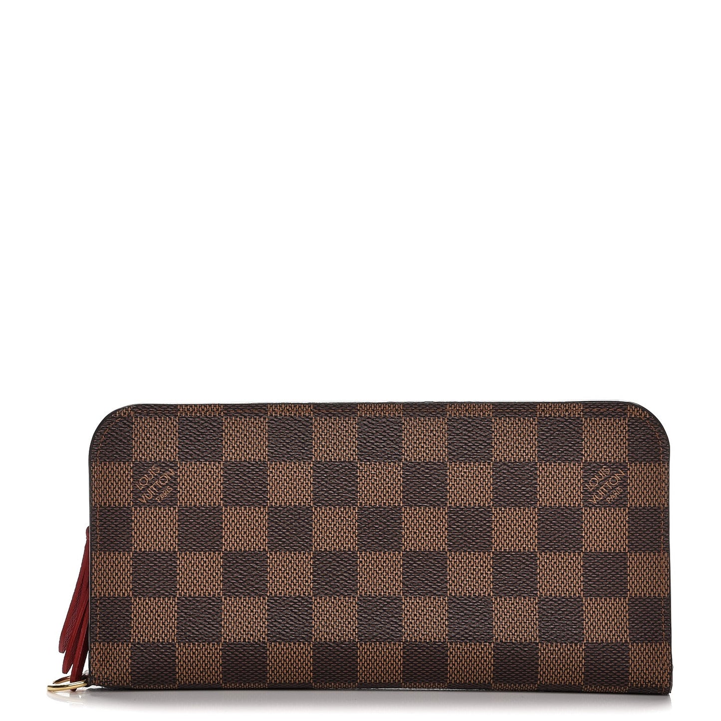 Damier Ebene Insolite Wallet Red