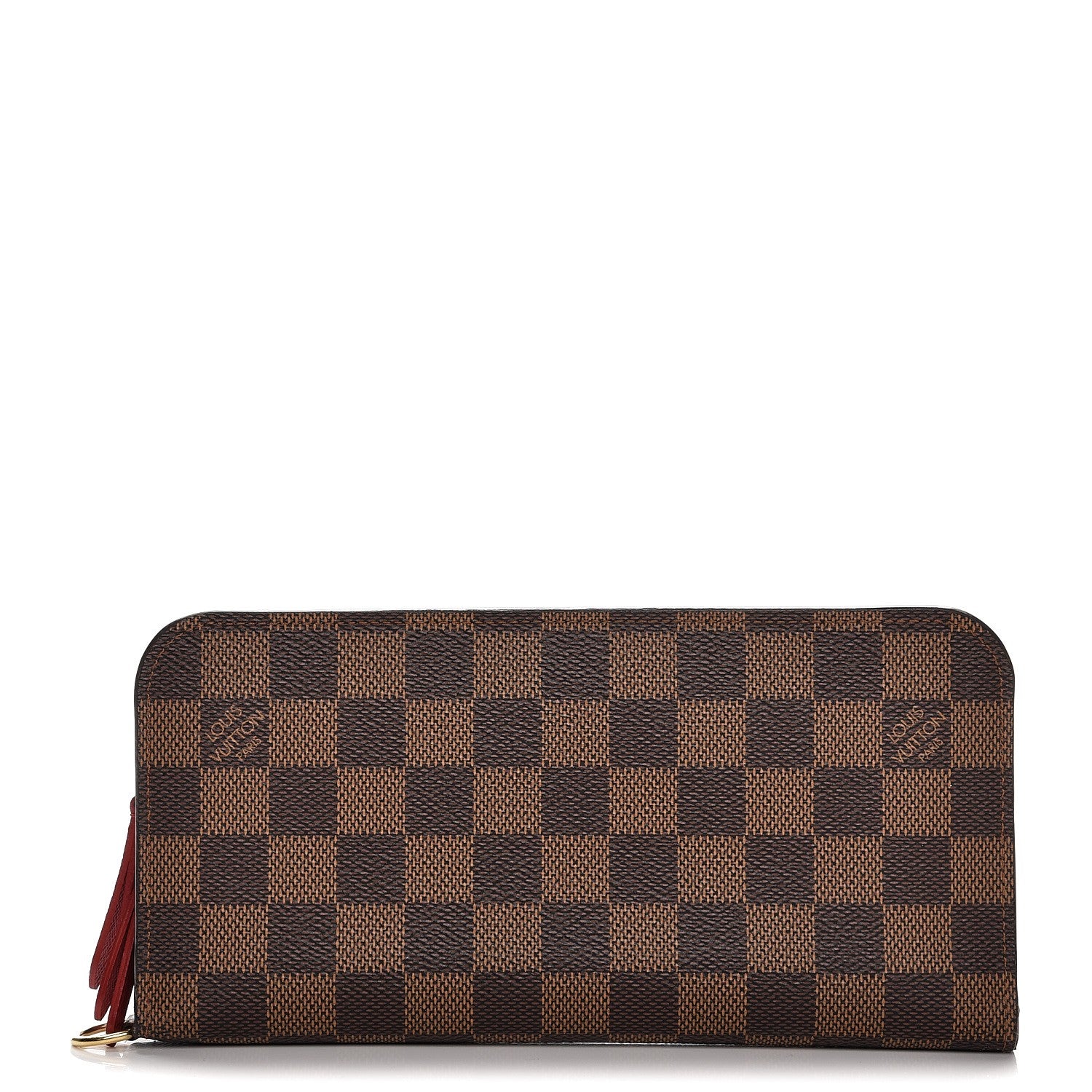 Louis Vuitton Damier Ebene Insolite Wallet Red 1 of 7