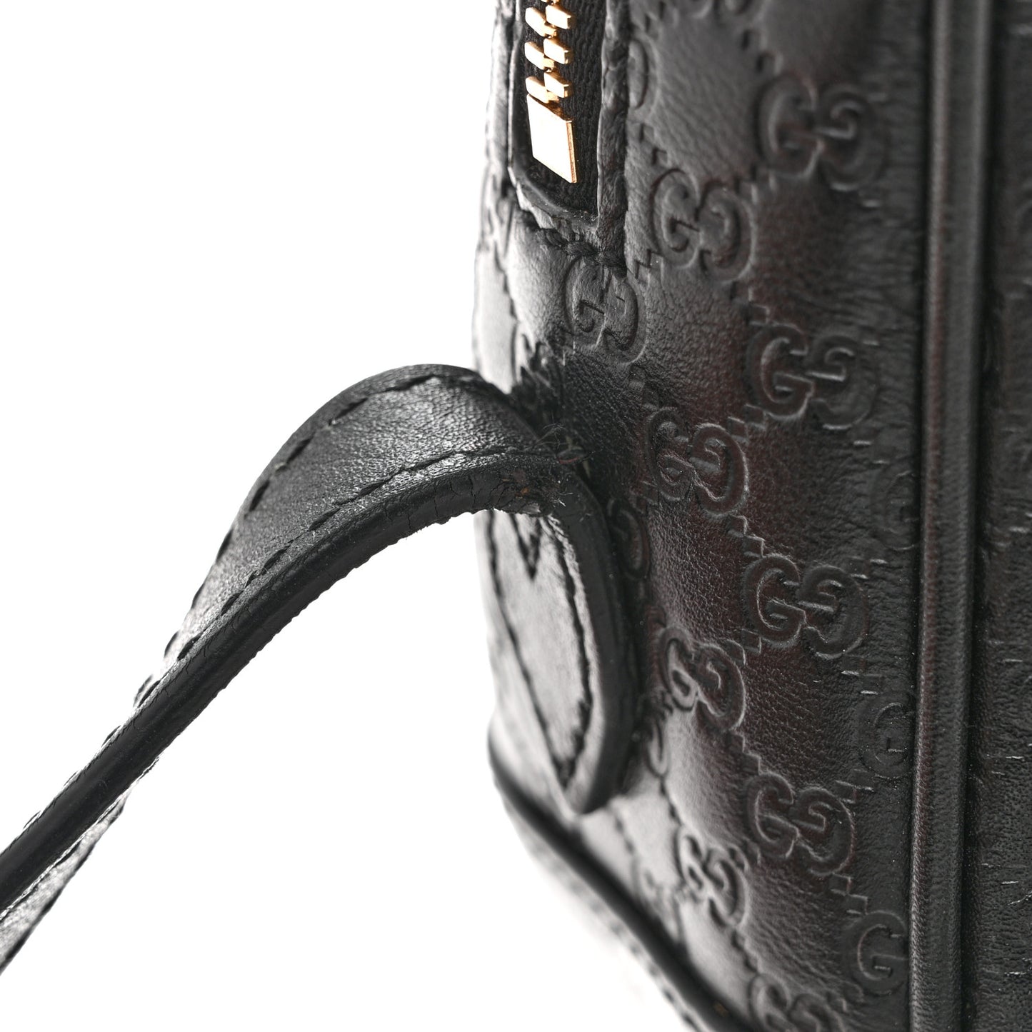 Microguccissima Mini Bree Messenger Bag Black