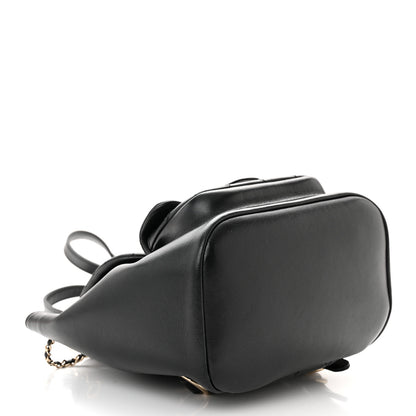 Chanel Lambskin Quilted Small Duma Drawstring Backpack Black 4 of 10