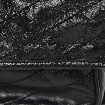 Saint Laurent Crinkled Calfskin Matelasse Monogram Medium Niki Chain Satchel Black 10 of 12