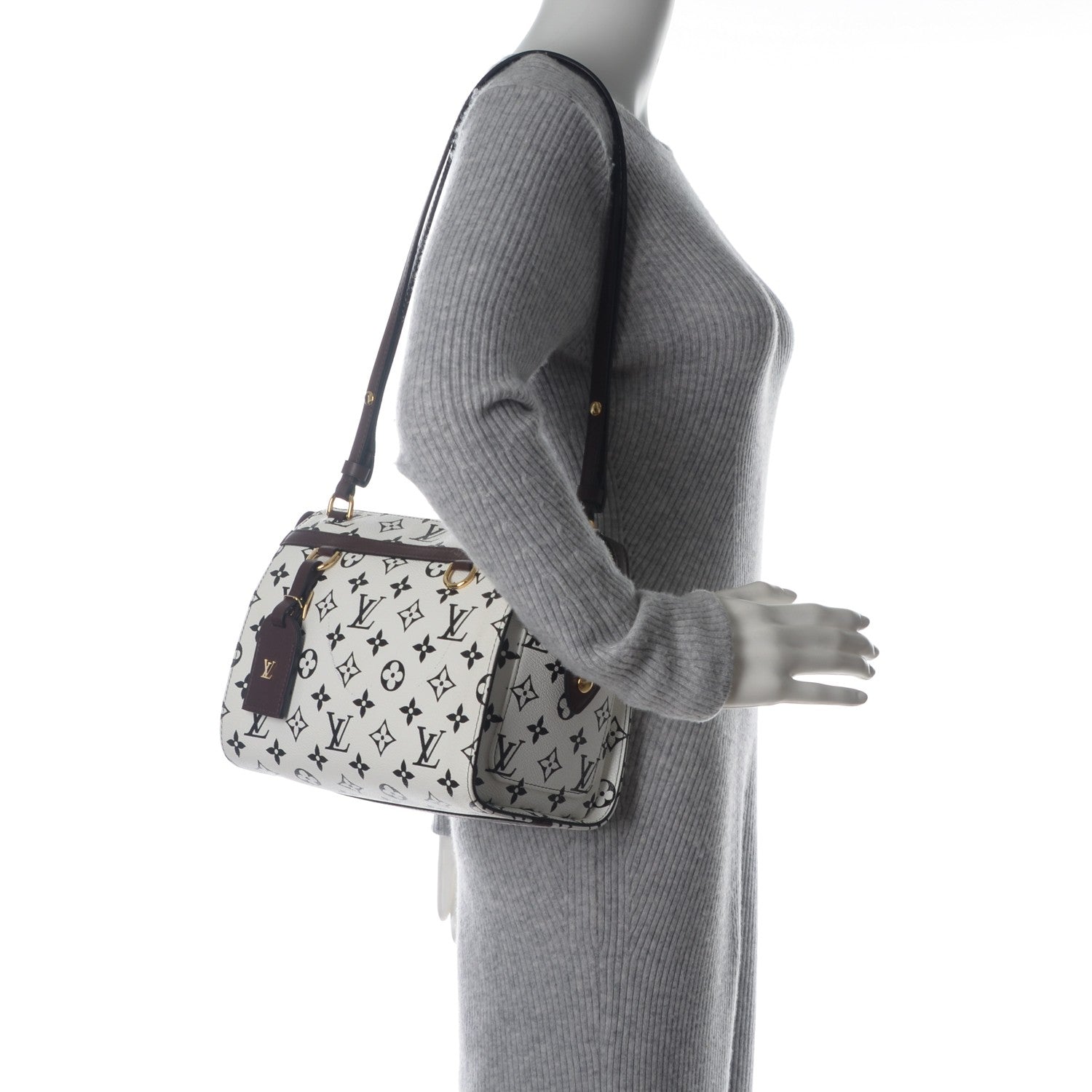 Louis Vuitton Monogram Speedy Amazon PM White Chocolat 2 of 7