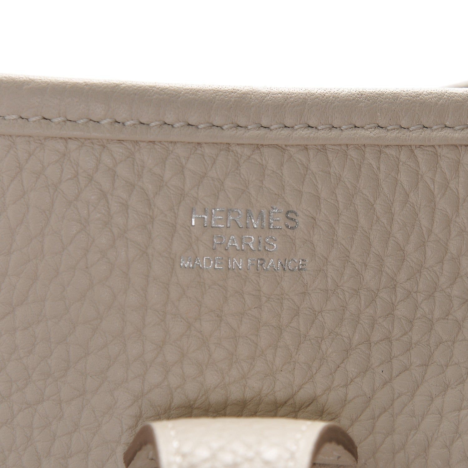 Hermes Taurillon Clemence Amazone Evelyne III PM Craie 6 of 7