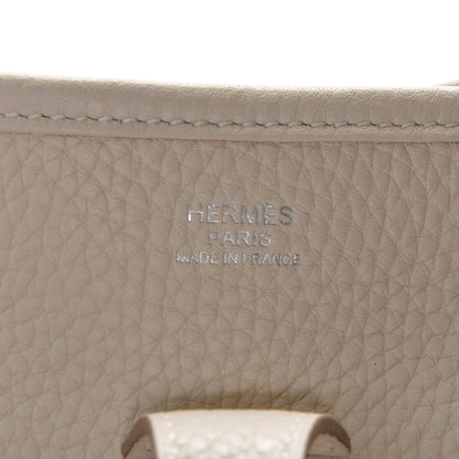 Hermes Taurillon Clemence Amazone Evelyne III PM Craie 6 of 7