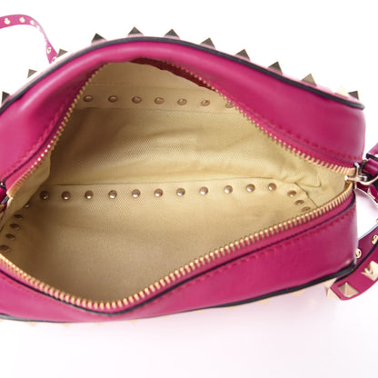 Valentino Garavani Calfskin Rockstud Camera Crossbody Bag Fuchsia 5 of 7