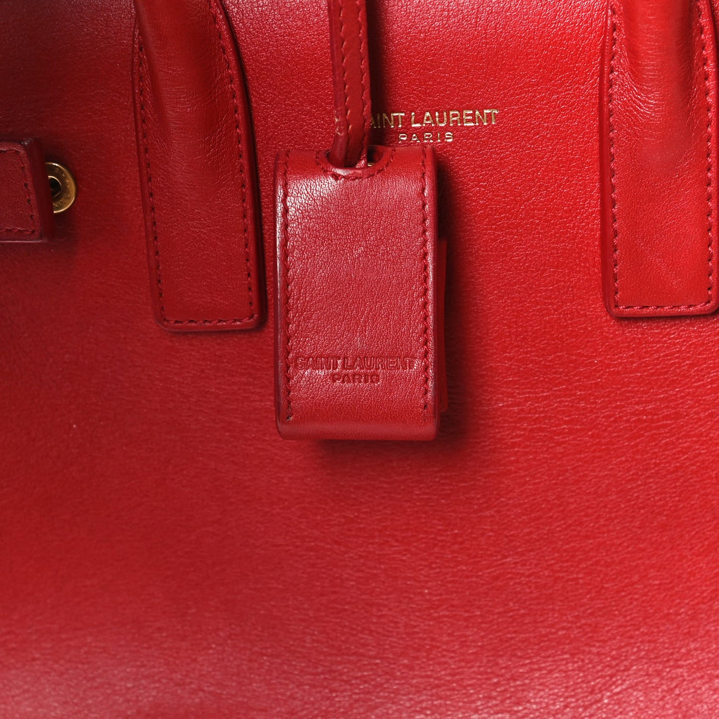 Calfskin Nano Sac De Jour Lipstick Red