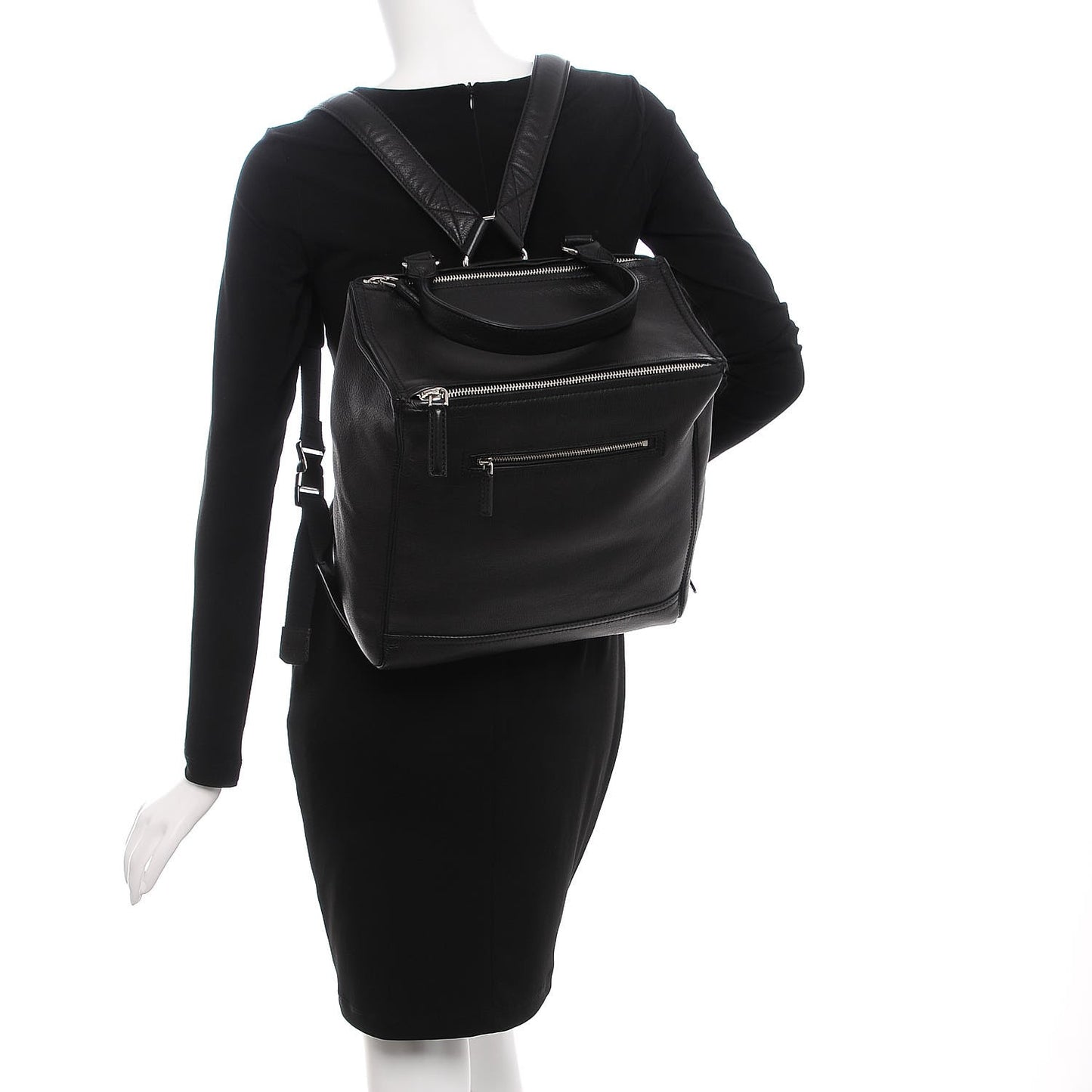 Calfskin Pandora Backpack Black
