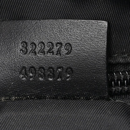 Gucci GG Supreme Monogram Crossbody Messenger Bag Black Grey 7 of 15