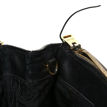 Prada Saffiano Medium Galleria Double Zip Tote Black 14 of 20