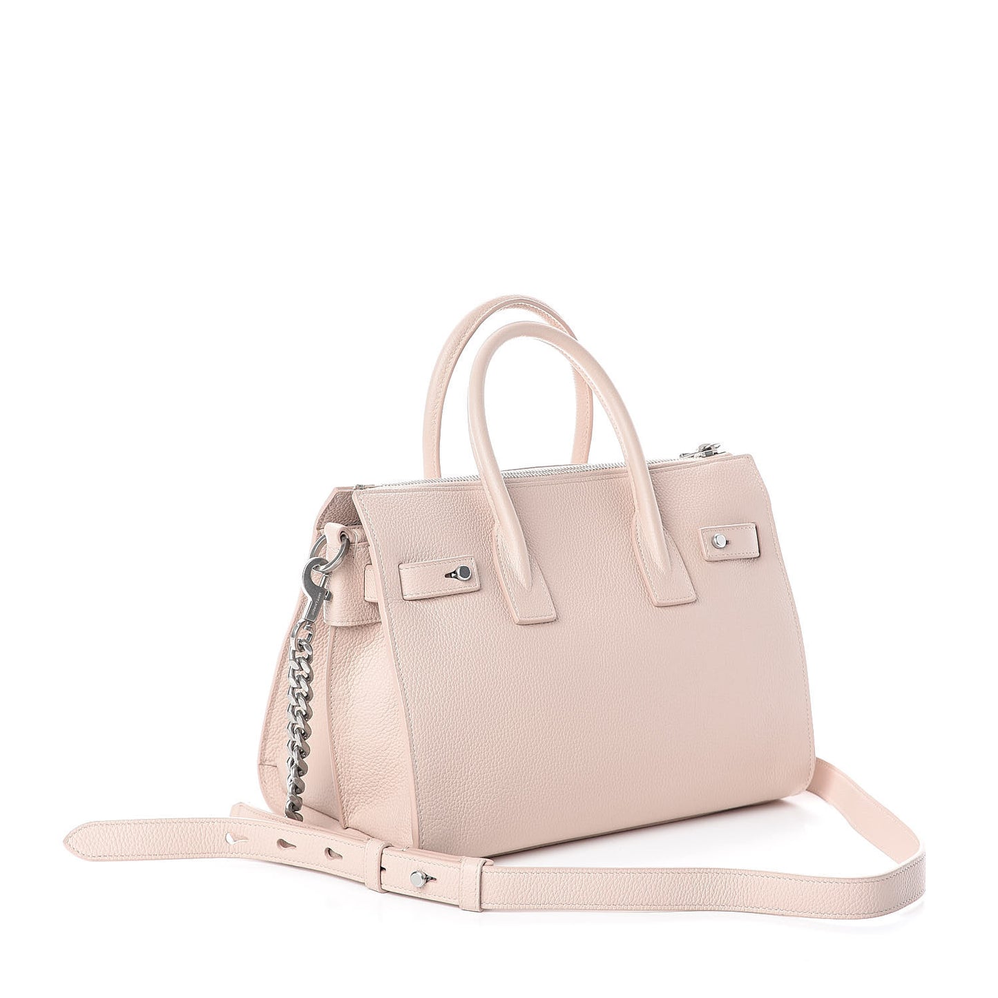 Grained Calfskin Baby Sac De Jour Souple Rose