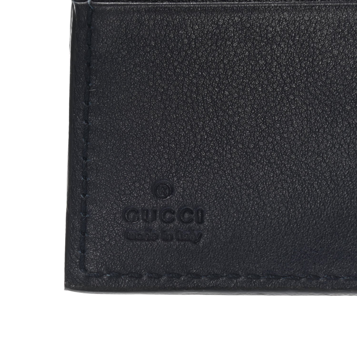Gucci Microguccissima Mens Bi-Fold Wallet Navy 7 of 9