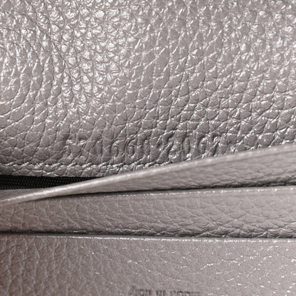 Gucci Grainy Calfskin Zumi Chain Card Case Wallet Dusty Grey 8 of 8