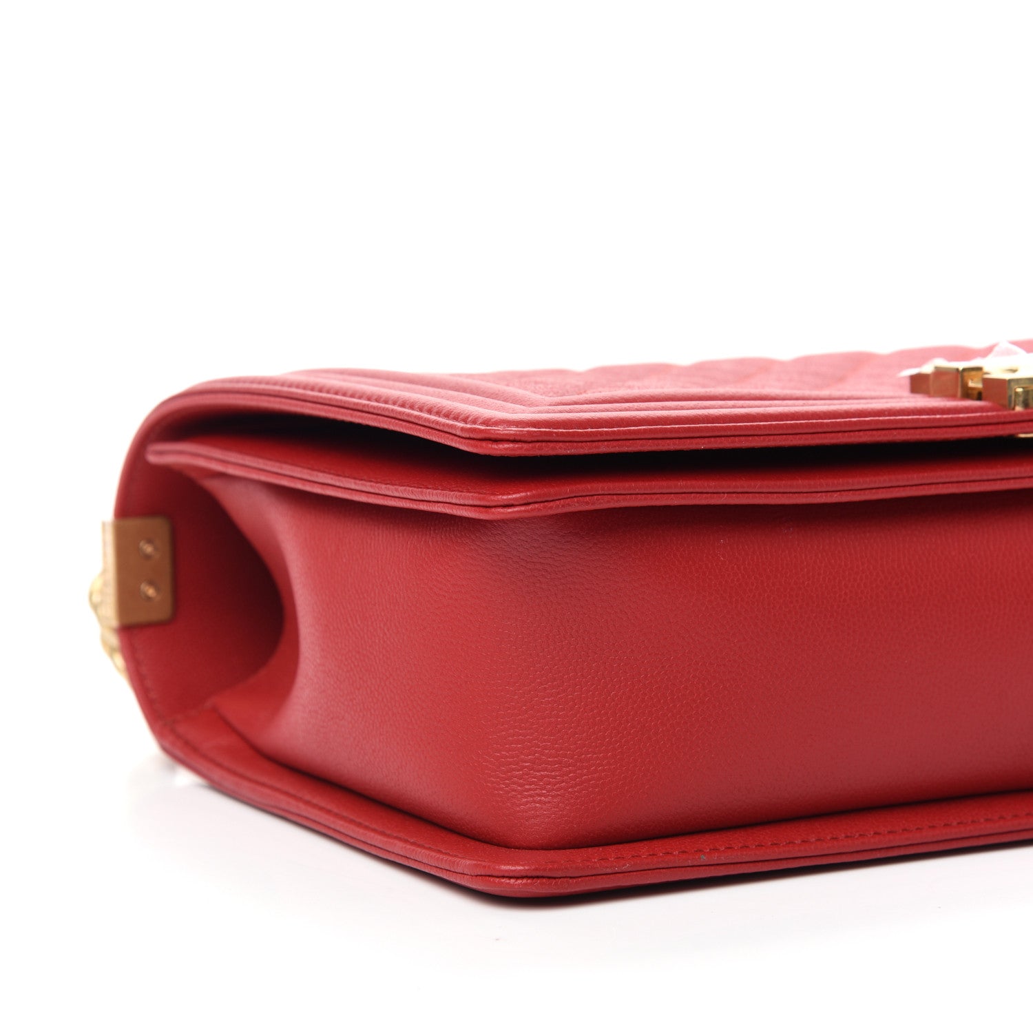 Chanel Caviar Quilted New Medium Boy Flap Dark Red 8 of 10