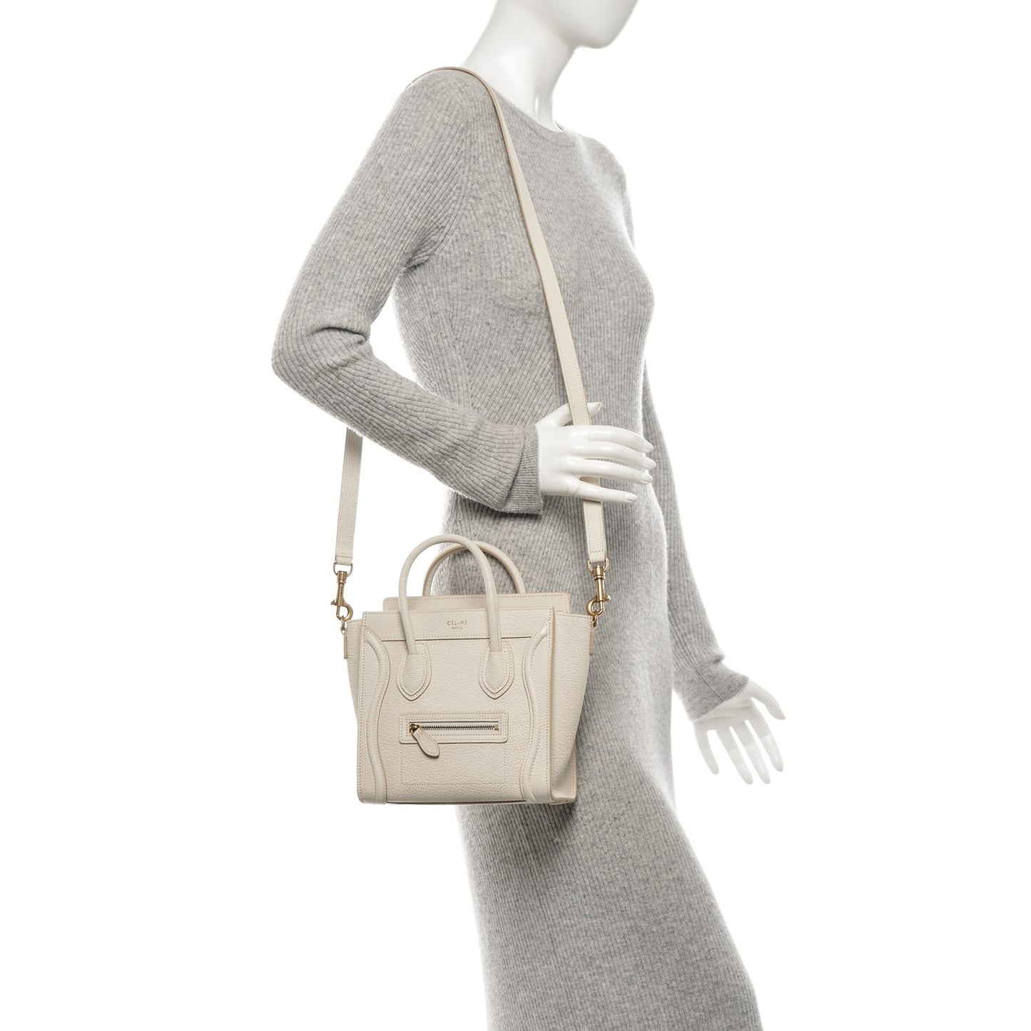 Goatskin Nano Luggage White