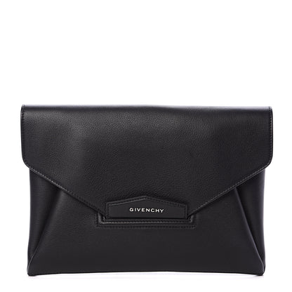 Givenchy Sugar Goatskin Medium Antigona Envelope Clutch Black 1 of 7
