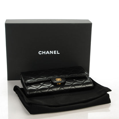 Chanel Caviar Quilted Wallet On Removable Chain Black 4 of 8