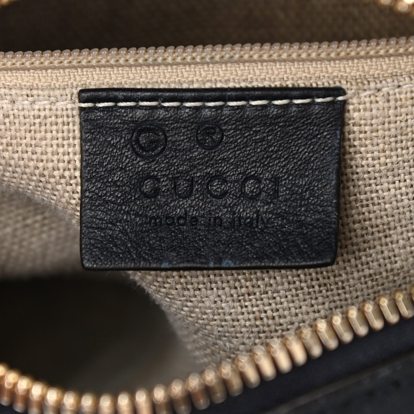 Soft Microguccissima Small Crossbody Bag Blue