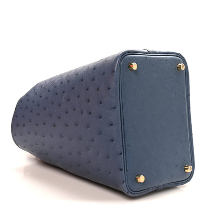 Hermes Ostrich Picotin Lock 18 Bleu Roi 4 of 14