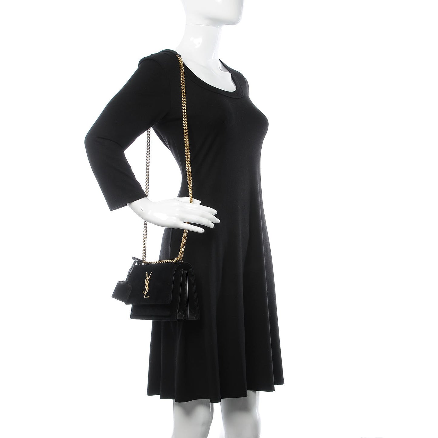 Velvet Small Monogram Sunset Black