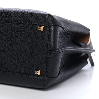 MCM Grained Calfskin Medium Milla Tote Black 7 of 9