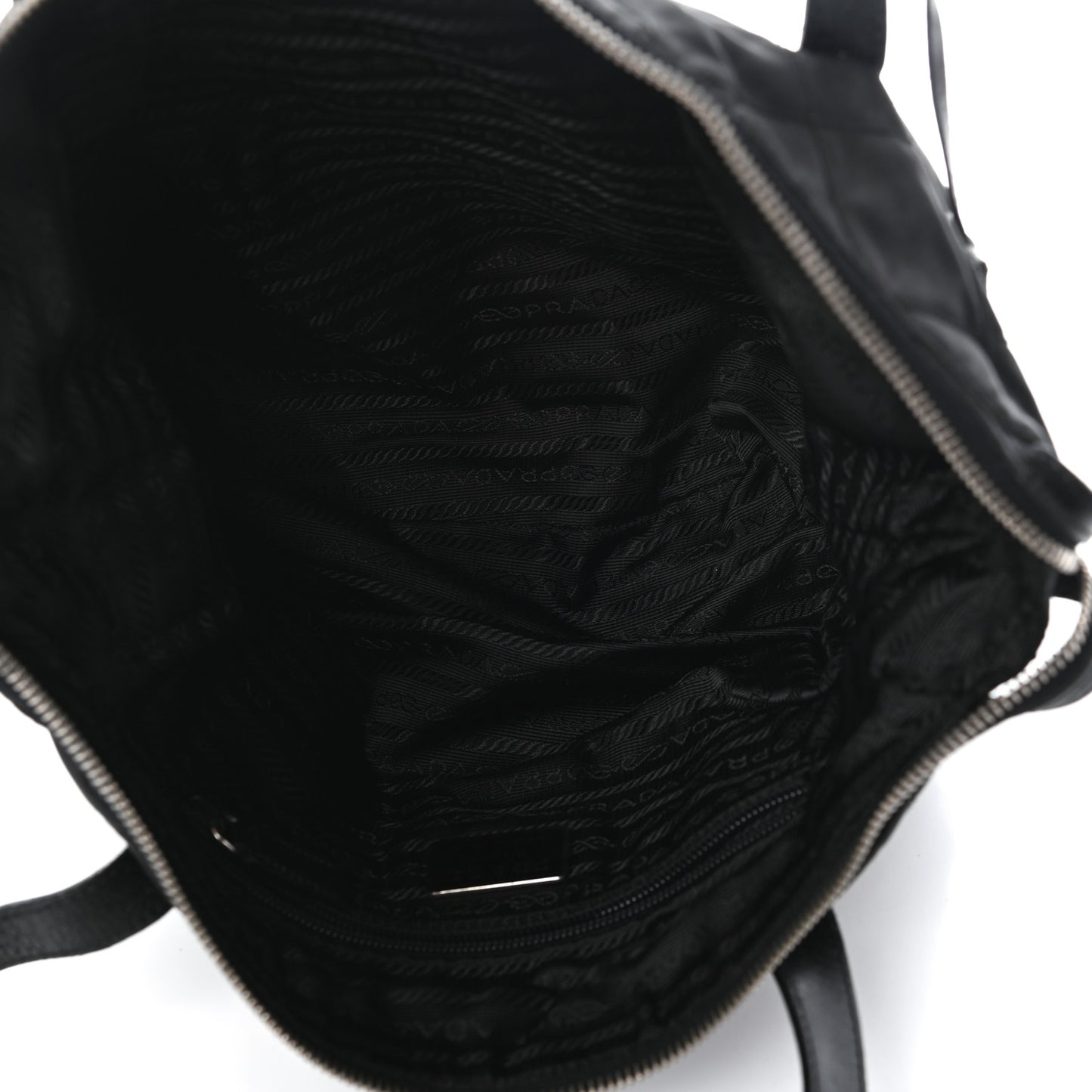 Nylon Tessuto Impuntu Quilted Shoulder Bag Black