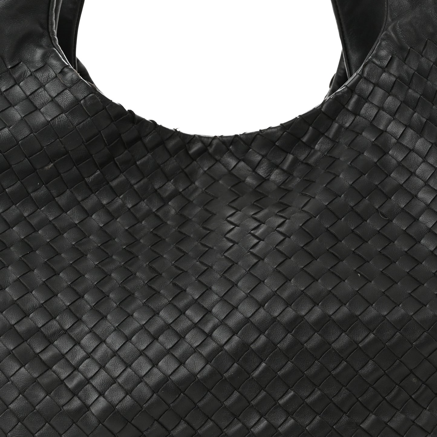 Nappa Intrecciato Medium Campana Hobo Black