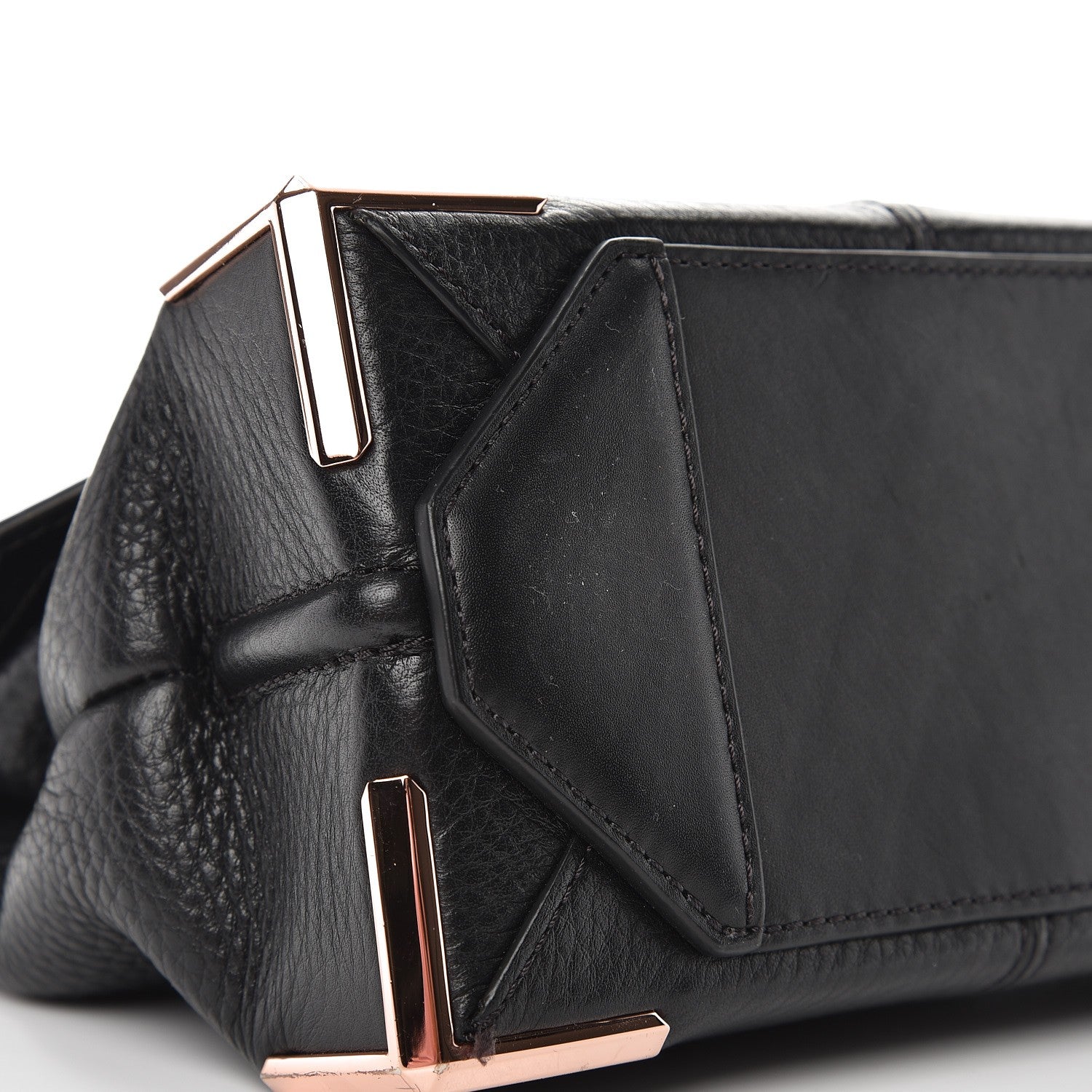 Alexander Wang Calfskin Small Marion Soft Black Rose Gold Hardware 7 of 9