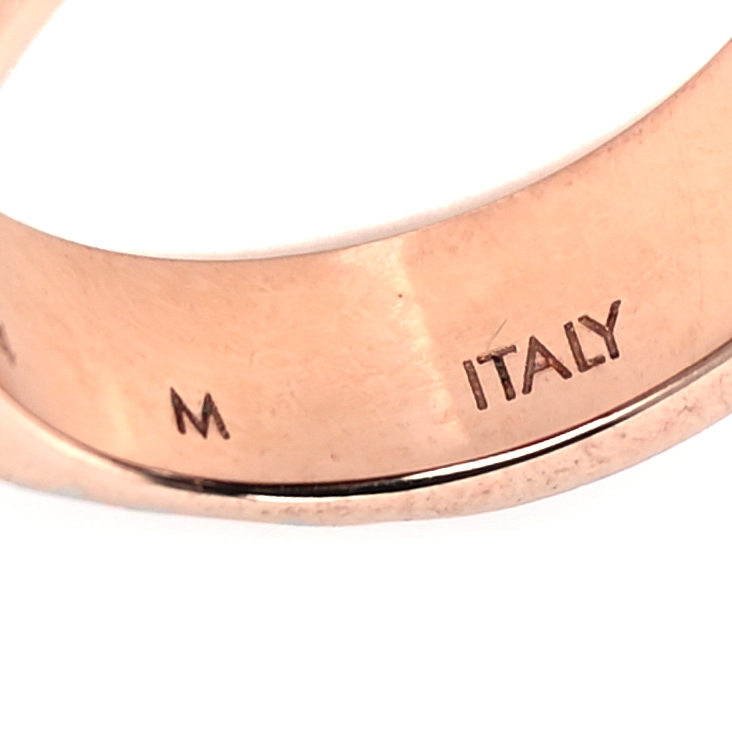 Louis Vuitton Brass Monogram Engraved Nanogram Ring M Pink Gold 4 of 6