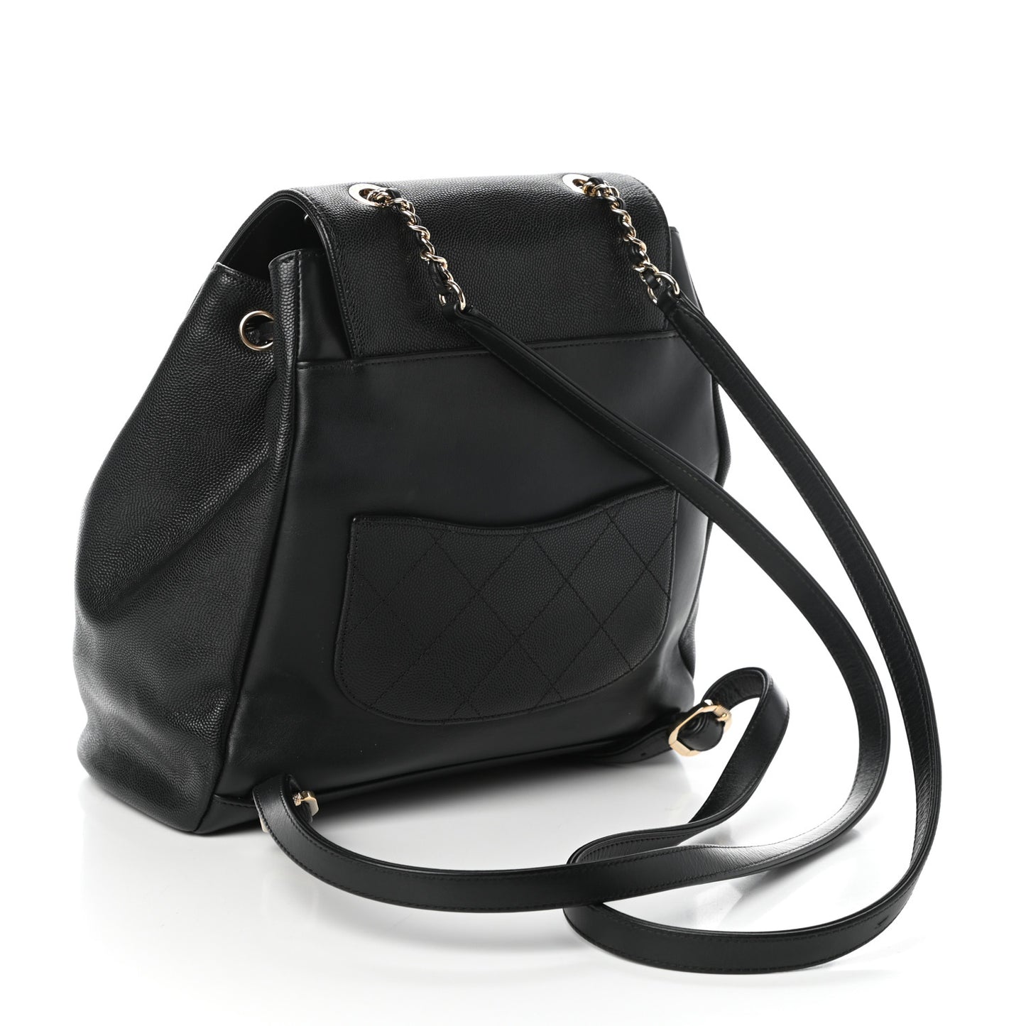 Caviar Quilted Business Affinity Backpack Black