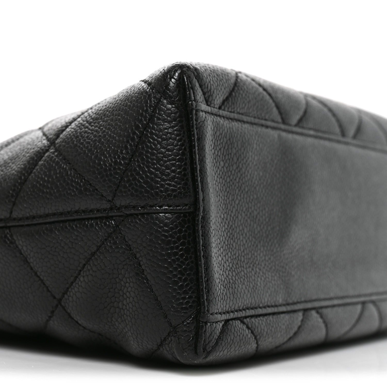 Chanel Caviar Diamond Flap Shoulder Bag Black 9 of 10