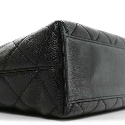 Chanel Caviar Diamond Flap Shoulder Bag Black 9 of 10
